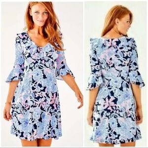 Lilly Pulitzer Stirling Dress Amore Please Pink And Navy